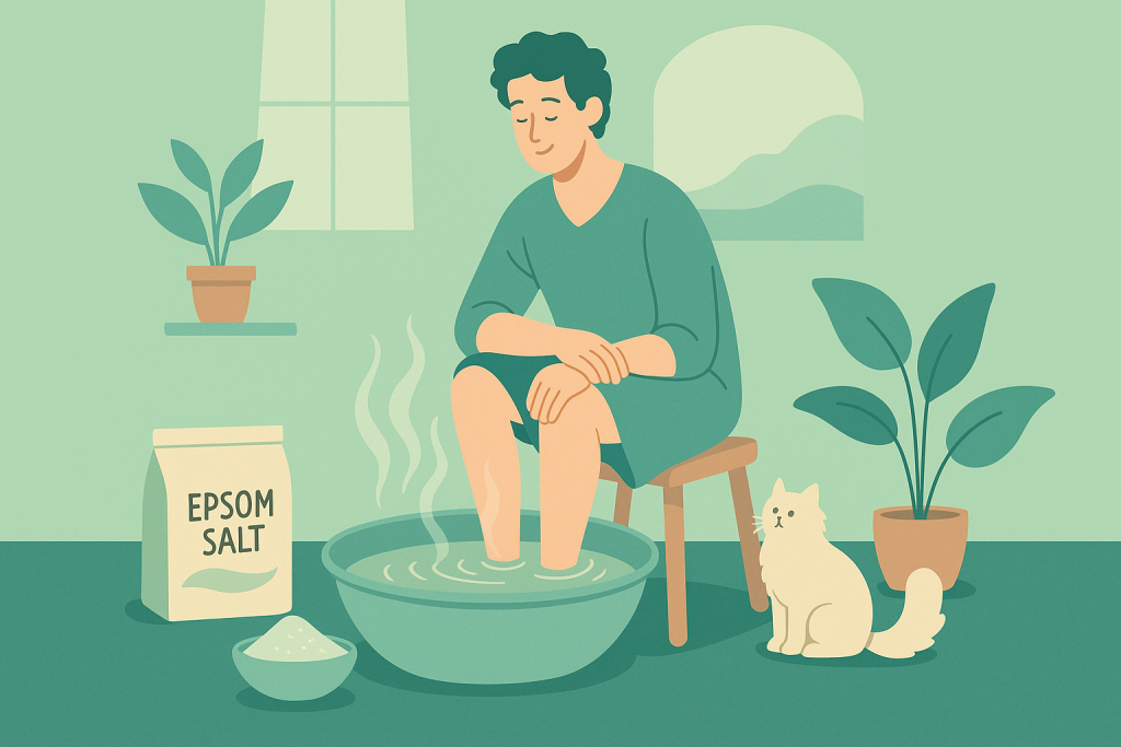 epsom tuzu ayak banyosu transdermal kullanim